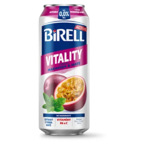Birell plech 0.5L Marakuja & Maté