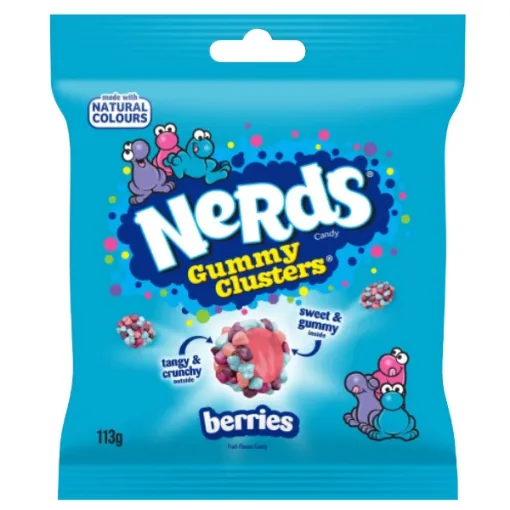 Nerds 113g Clusters Berries
