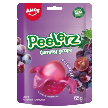 Amos Peelerz Gummy 65g Grape 