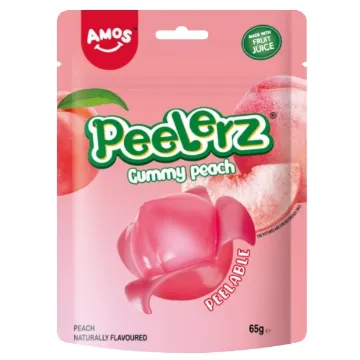 Amos Peelerz Gummy 65g Peach