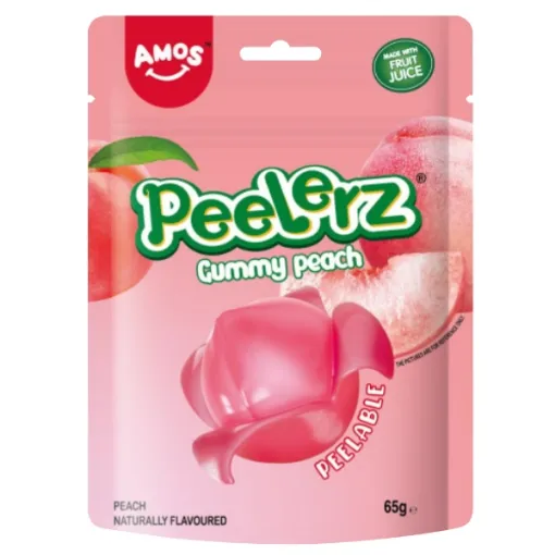 Amos Peelerz Gummy 65g Peach