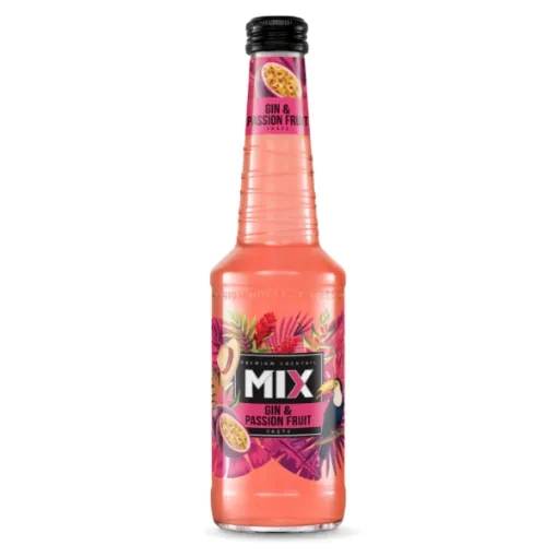 Mix Cocktail - Alko.Nápoj Sklo 330ml Gin & Passion Fruit