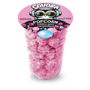 Sovora Popcorn Karamel CUP 60g Bubble Gum