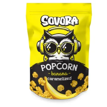 Sovora Popcorn Karamel Sáček 90g Banana