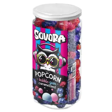 Sovora Popcorn Karamel Tube 160g Bubble Gum