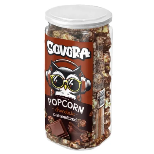 Sovora Popcorn Karamel Tube 160g Chocolate