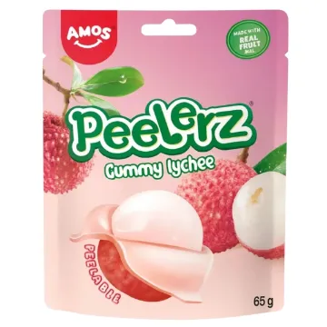 Amos Peelerz Gummy 65g Lychee