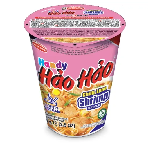 Hao Hao v kelímku 68g Krevetová - Instantní Nudle