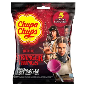 Lízátko Chupa Chups 10ks Stranger Things - Sáček
