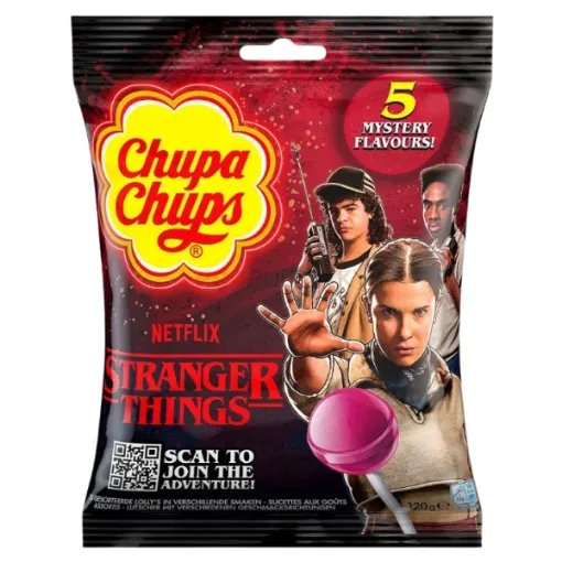 Lízátko Chupa Chups 10ks Stranger Things - Sáček