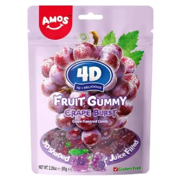 Amos 4D Gummy 65g Grape