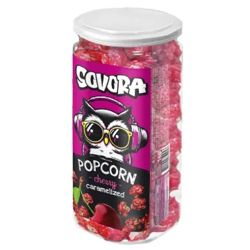 Sovora Popcorn Karamel Tube 160g Cherry