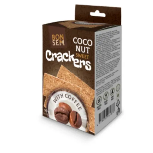 BONSEM Sweet Coconut Crakers 90g Coffee - Kávová