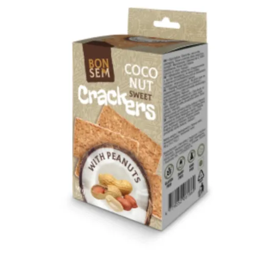 BONSEM Sweet Coconut Crakers 90g Peanut - Arašídové