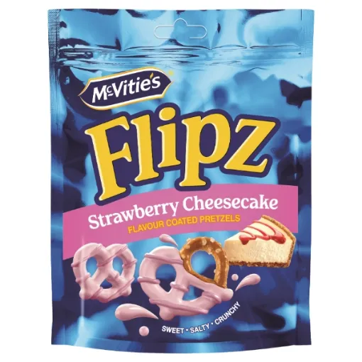 Flipz 70g Strawberry Cheesecake