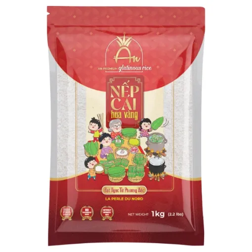 Rice AN Glutinous 1kg Nep Cai Hoa Vang