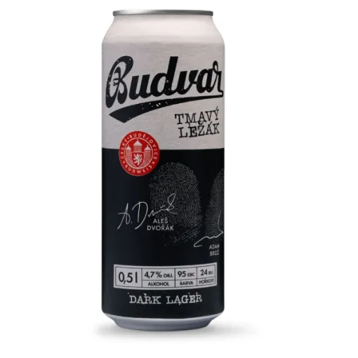 Budvar Plech 24*0,5L Ležák - Tmavý