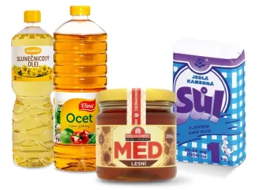 Obrázek pro kategorii Ocet, Olej, Cukr, Sůl...